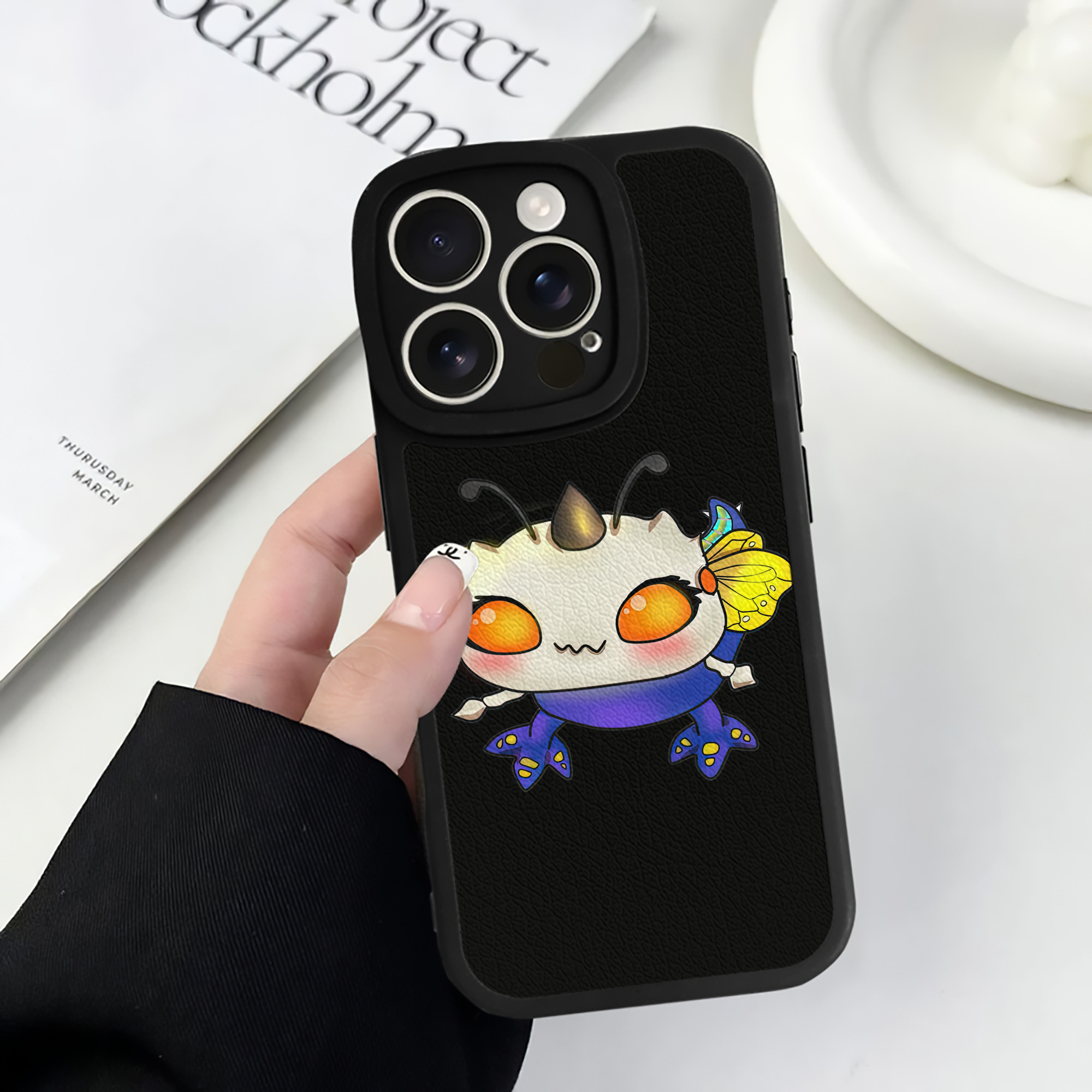 （画像用） リーグ・オブ・レジェンド League of Legends LOL 【iPhone 16シリーズ対応】シリコンスマホケース（レザー調） 材質：シリコン
